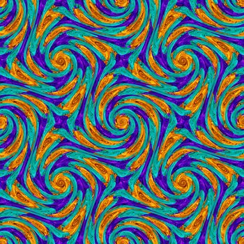 Twirls abstract. Seamless colorful abstract background pattern