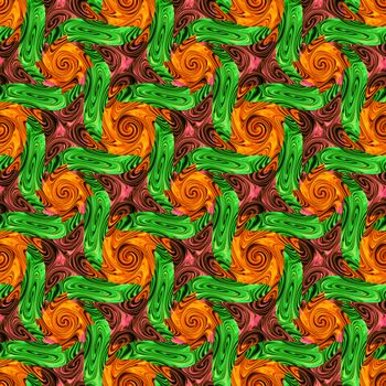 Twirls abstract. Seamless colorful abstract background pattern
