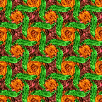 Twirls abstract. Seamless colorful abstract background pattern