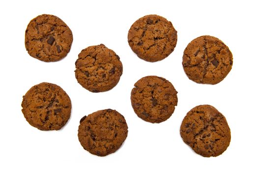 Cookies isolated on the white background