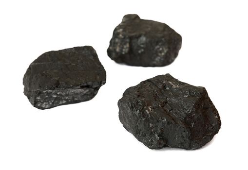 Coal isolated on the white background