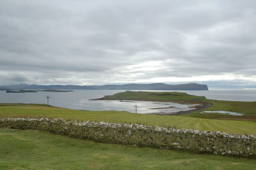 View out to sea over Skye from Waternish