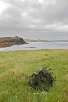 An old fishing creel on the Island of Oronsay, Skye