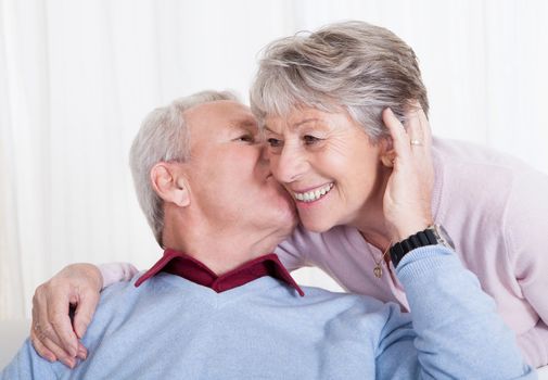 Portrait Of Happy Senior Loving Couple Indoors