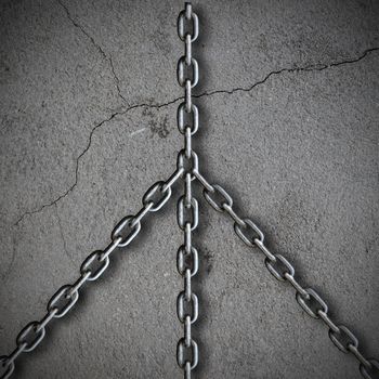 abstract background with chains