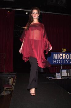 Model wearing the Camelot collection at the Moviemaking Technology Showcase, featuring cutting edge movie technology, as well as two fashion shows, The Century Club, Century City, CA, 09-03-02
