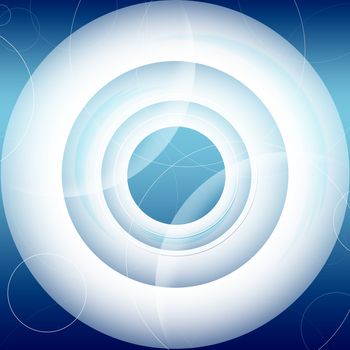 Abstract futuristic background. Blue circles. Element corporate and web design