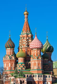 Saint Basil Cathedral at Red Square, Moscow Kremlin, Russia.