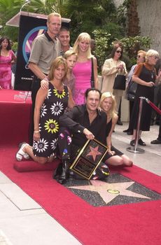 Karry Wayne "KC" Casey and Famliy at KC and The Sunshine Band induction ceremony into Hollywood's Walk of Fame, Hollywood Blvd, CA 08-02-02