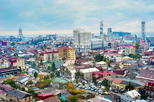 Skyline of Batumi - the capital of Adjara, Georgia