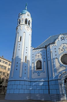 Blue Church. The Church of St. Elizabeth, Bratislava, Slovakia.