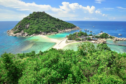 Perfect tropical bay on Koh Tao a paradise island in Thailand Asia