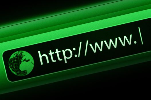 Closeup of Address Bar of Web Browser