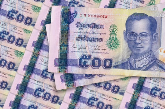 thai bath banknote, 500 baht banknote stack