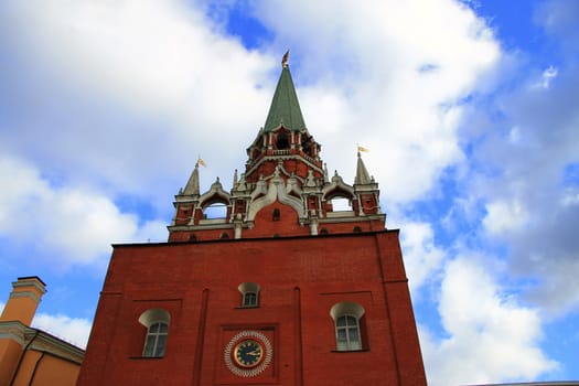 Kremlin Entrance Through Troitskaya Tower, Moscow