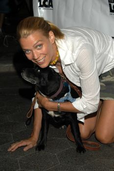 Laurie Holden at the Last Chance For Animals Press Conference, Third Street Promenade, Santa Monica, Calif., 08-26-03