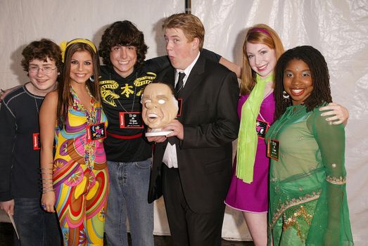 Kyle Sullivan, Chelsea Brummet, Jack De Sena, Shane Lyons, Lisa Foiles and Giovonnie Samuels from "All That" at the 10th Annual Dream Halloween benefitting the Children Affected by AIDS Foundation, Barker Hanger, Santa Monica, CA 10-25-03