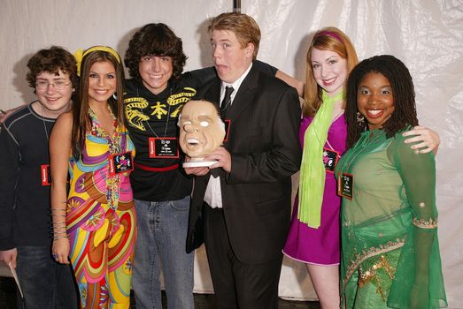 Kyle Sullivan, Chelsea Brummet, Jack De Sena, Shane Lyons, Lisa Foiles and Giovonnie Samuels from "All That" at the 10th Annual Dream Halloween benefitting the Children Affected by AIDS Foundation, Barker Hanger, Santa Monica, CA 10-25-03
