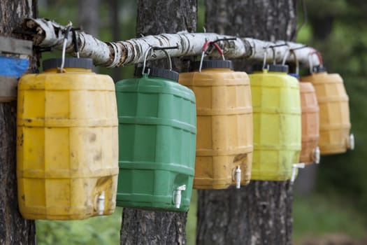 Plastic water canisters