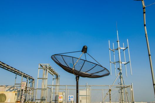 Sattelite disk antenna, broadcast comunication