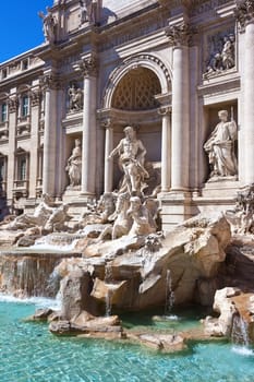 Fountain di Trevi - most famous fountain in Rome, Italy