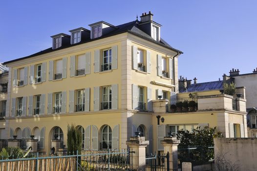 A renovated old building in a neighborhood of Versailles