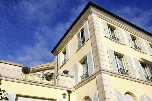 A renovated old building in a neighborhood of Versailles