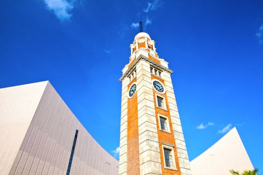 Clock tower at Tsim Sha Tsui, Hong Kong.