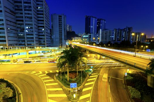 City traffic at night