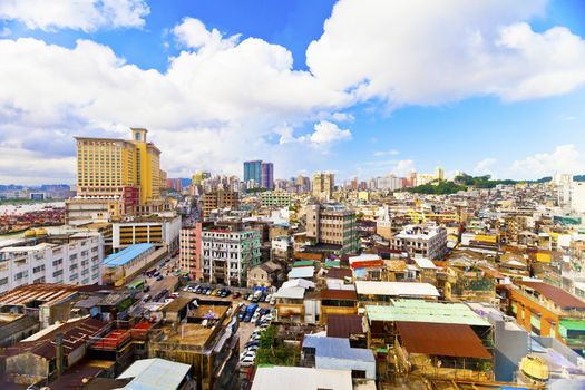 Macau downtown at day