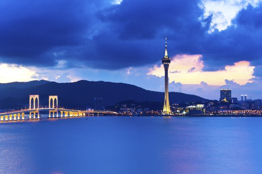 Macau at sunset