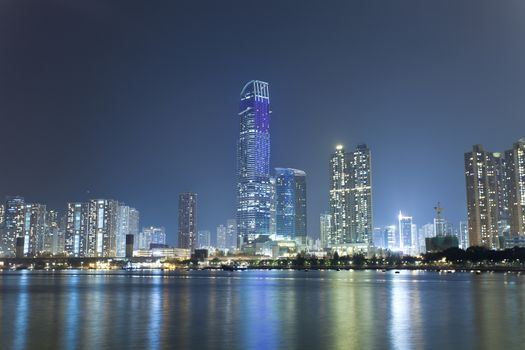 Hong Kong city at night