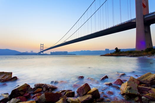 Bridge along the coast