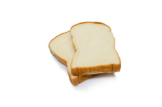 Isolated Bread and Toaster