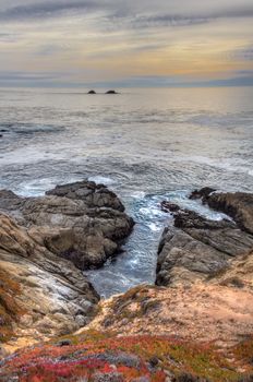 Early Dusk on the Beach at Garrapata State Park Vertical Image