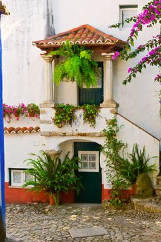 Street in the Medieval Portuguese City of Obidos