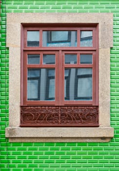 Window Decorated with Portuguese Ceramic Tiles