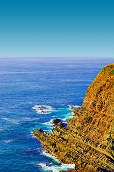 Rocky Coast of Atlantic Ocean in Portugal