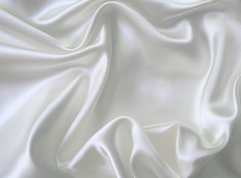 Smooth elegant white silk can use as wedding background