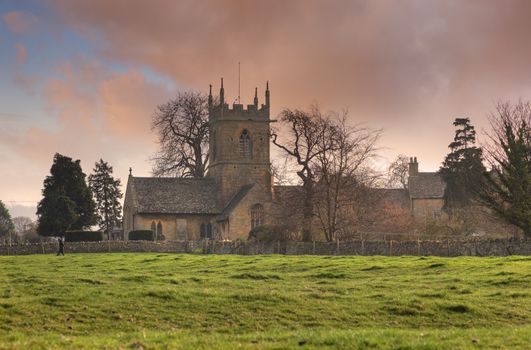 The old church at Willersey, Gloucestershire, England.