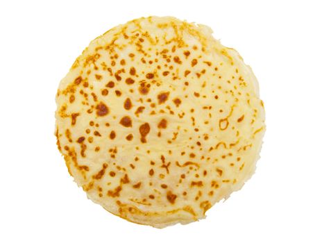 Pancake isolated on the white background