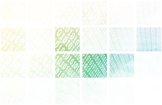 Binary Stream of Information Technology Communication Art