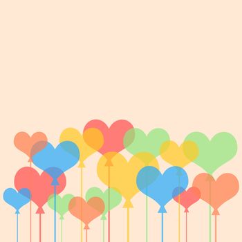 Abstract background of hearts. The concept of Valentine's Day