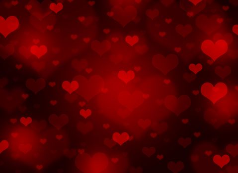 Abstract background of hearts. The concept of Valentine's Day