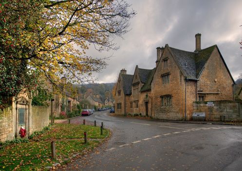 The popular tourist destination of Stanton, Gloucestershire, England.