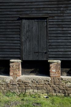 Traditional granary facade, Herefordshire, England.