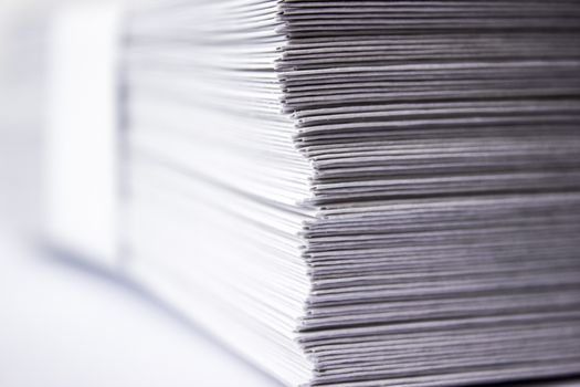 Stack of blank envelopes shot as a texture.
