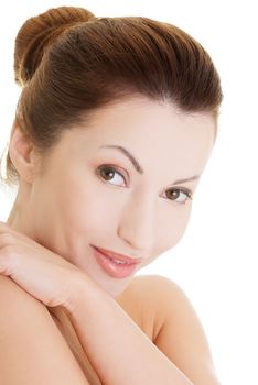 Beautiful spa woman, with healthy clean skin