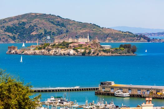 San Francisco Alcatraz Penitenciary in California USA