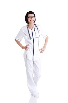 Young nurse or female doctor or nurse .